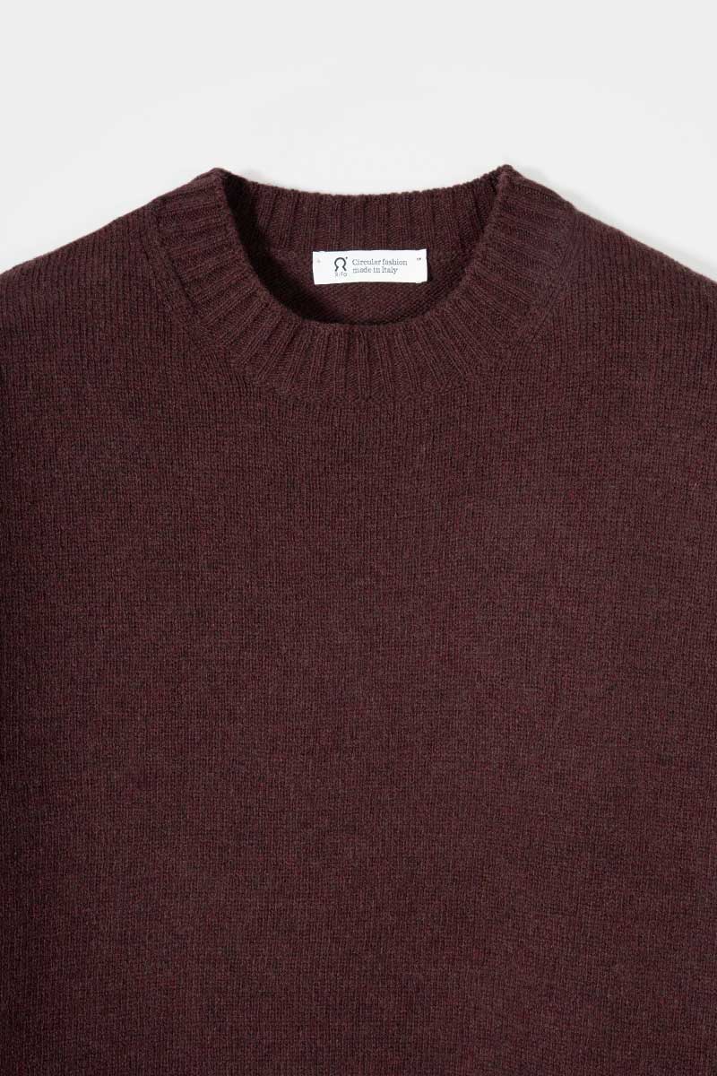 Abito Donna Lana Rigenerata Selvaggia  - Rifò Lab Moda circolare made in Italy
Marrone Caffé