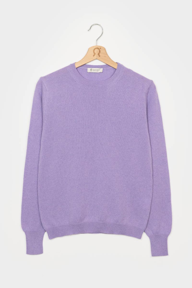 Viola Glicine | Maglia Donna Light Cashmere Rigenerato Veronica