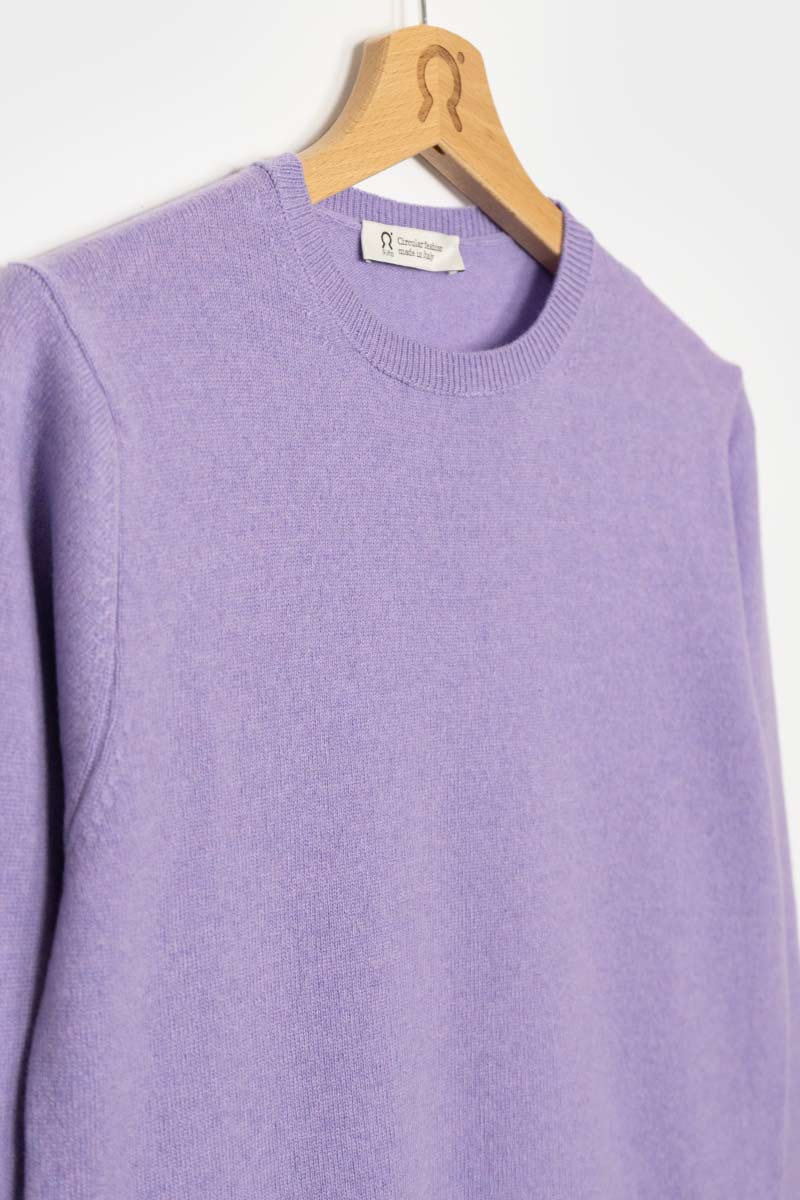 Viola Glicine | Maglia Donna Light Cashmere Rigenerato Veronica