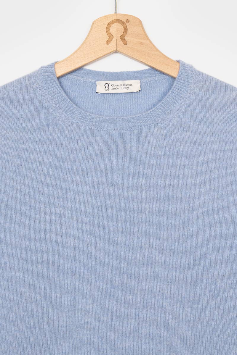 Azzurro Nuvola | Maglia Donna Light Cashmere Rigenerato Veronica