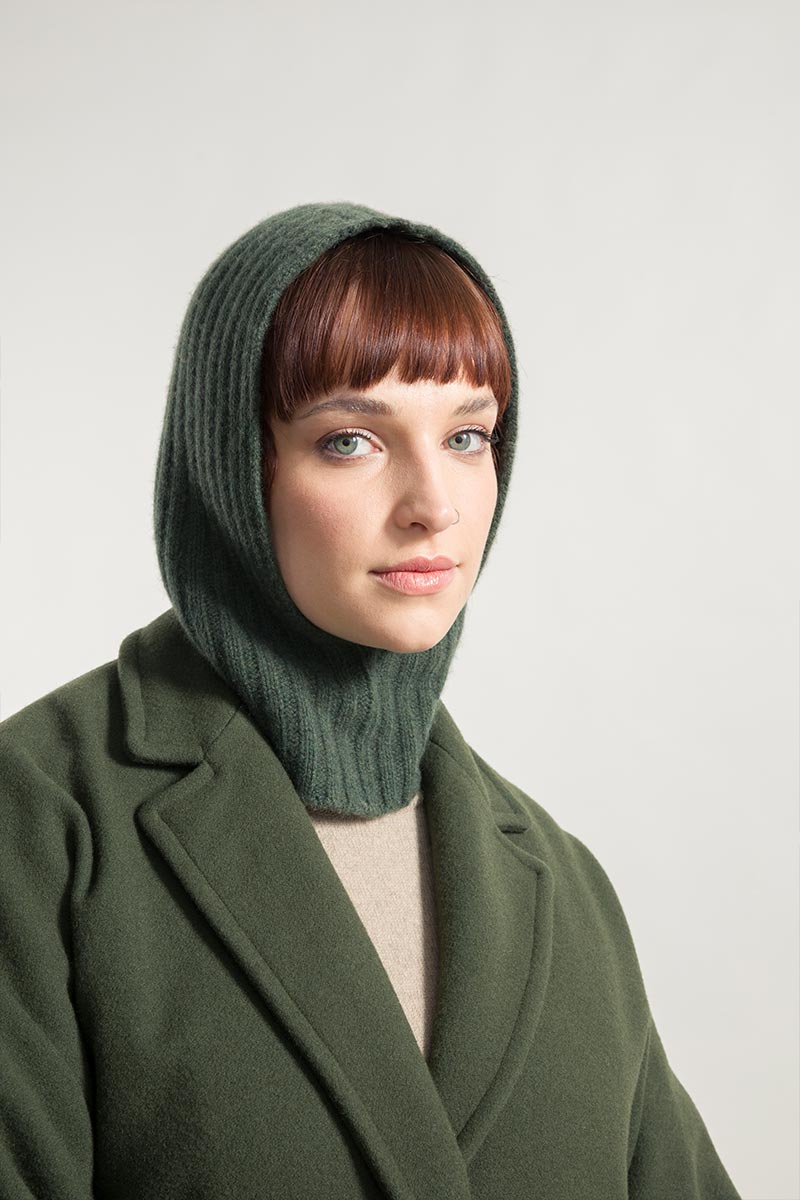 Verde Foresta | Balaclava cashmere rigenerato