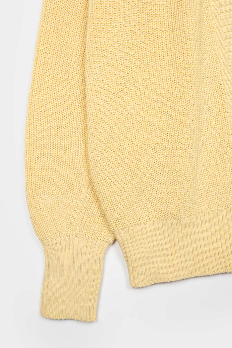 Giallo Crema | Cardigan Donna Cotone Rigenerato Irma