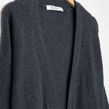 Grigio Antracite | Cardigan Donna Cotone Rigenerato Irma