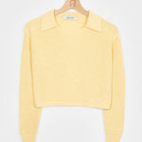 Giallo Crema | Maglia Donna Cotone Rigenerato Olivia