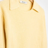 Giallo Crema | Maglia Donna Cotone Rigenerato Olivia