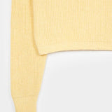 Giallo Crema | Maglia Donna Cotone Rigenerato Olivia