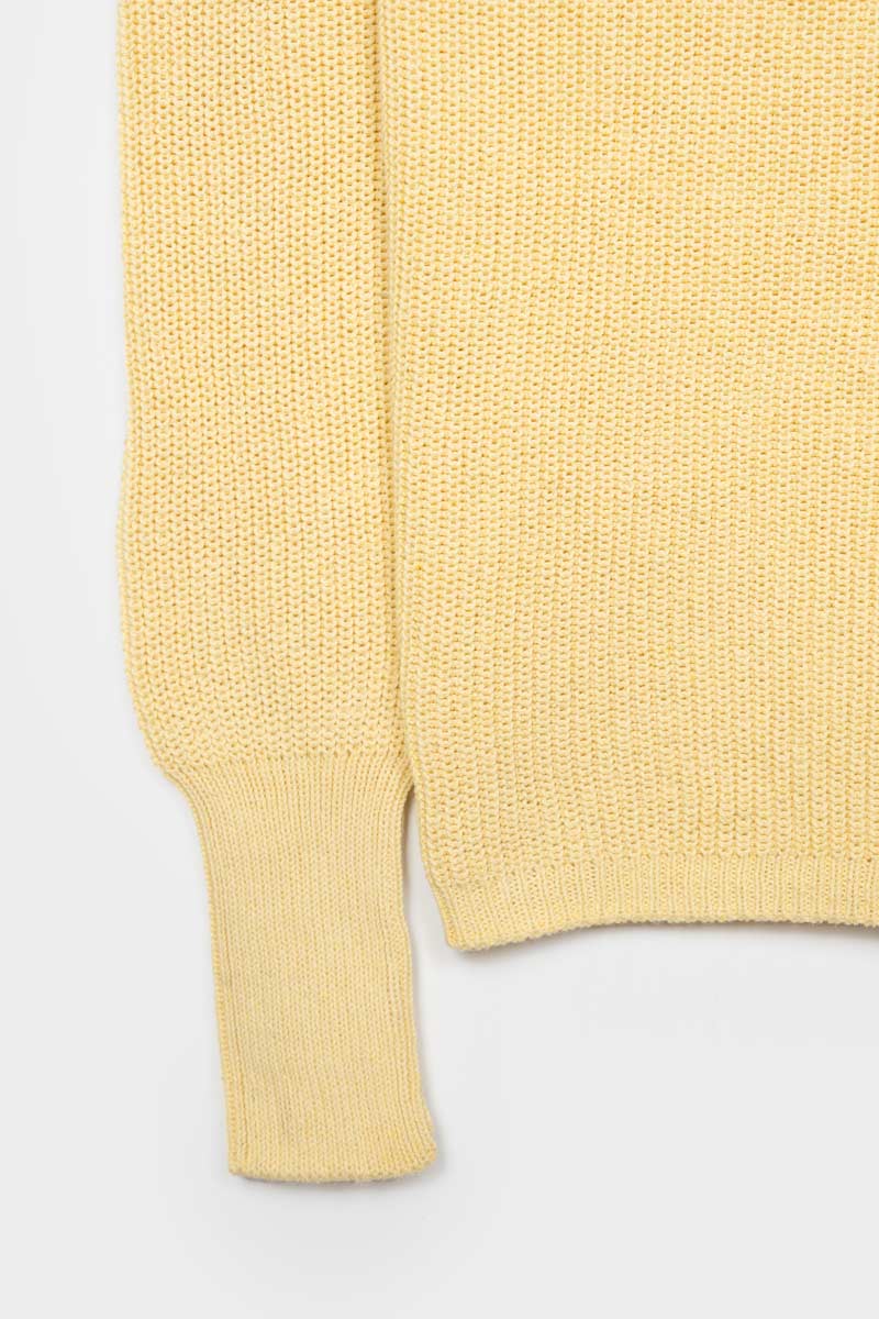 Giallo Crema | Maglia Donna Cotone Rigenerato Olga