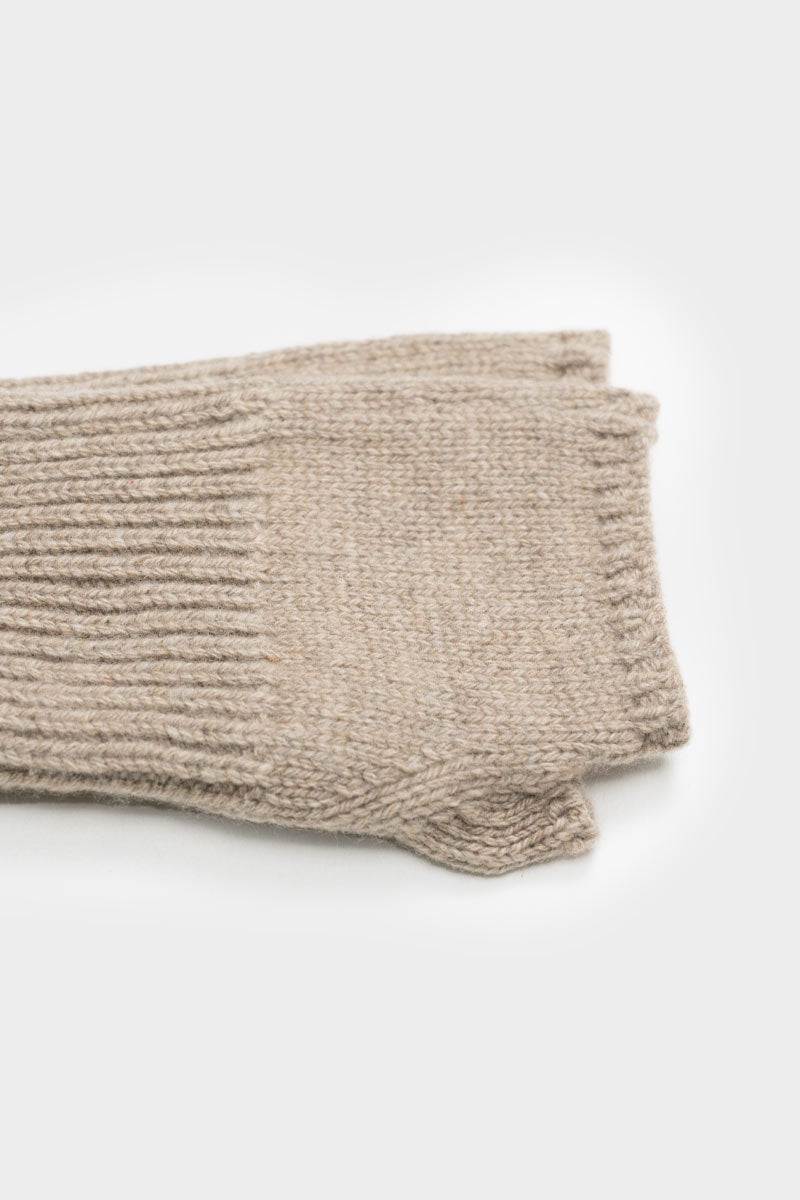 Beige Sabbia | Manicotti Cashmere Rigenerato Tamara