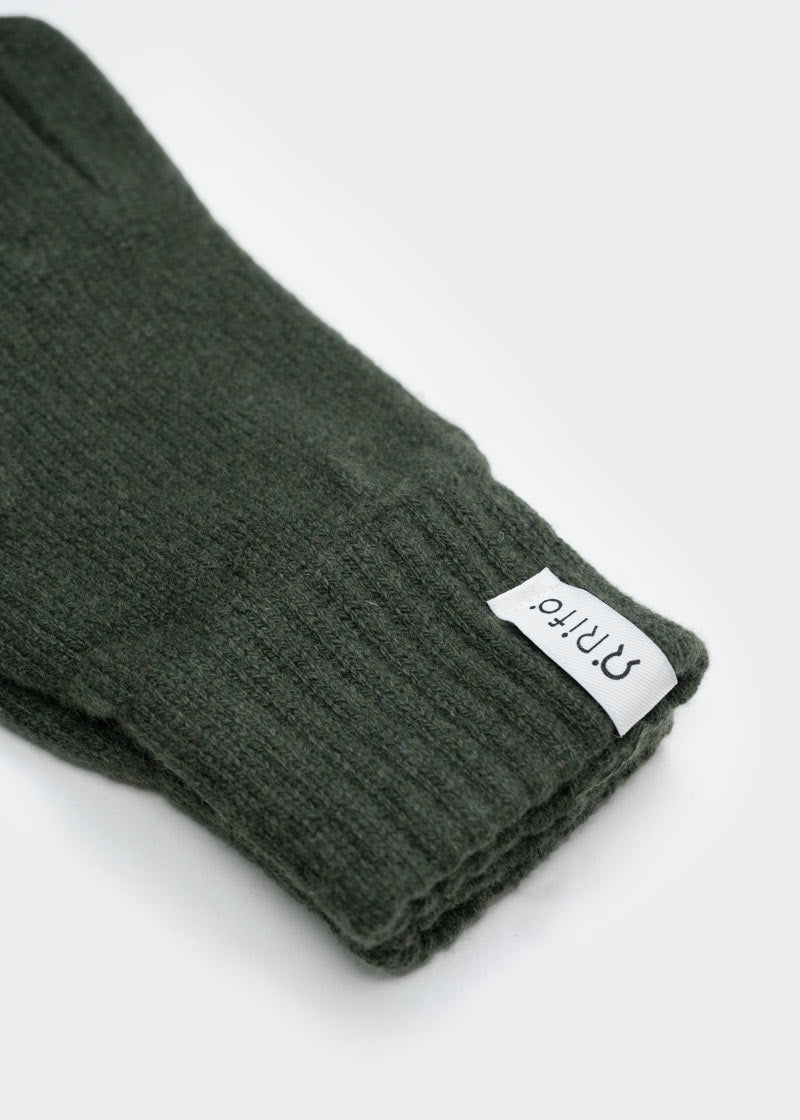 Verde Foresta | Guanti donna cashmere rigenerato