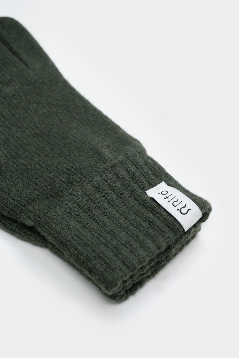 Verde Foresta | Guanti donna cashmere rigenerato