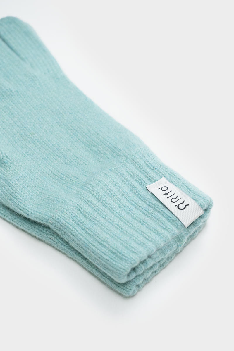 Verde Menta | Guanti donna cashmere rigenerato