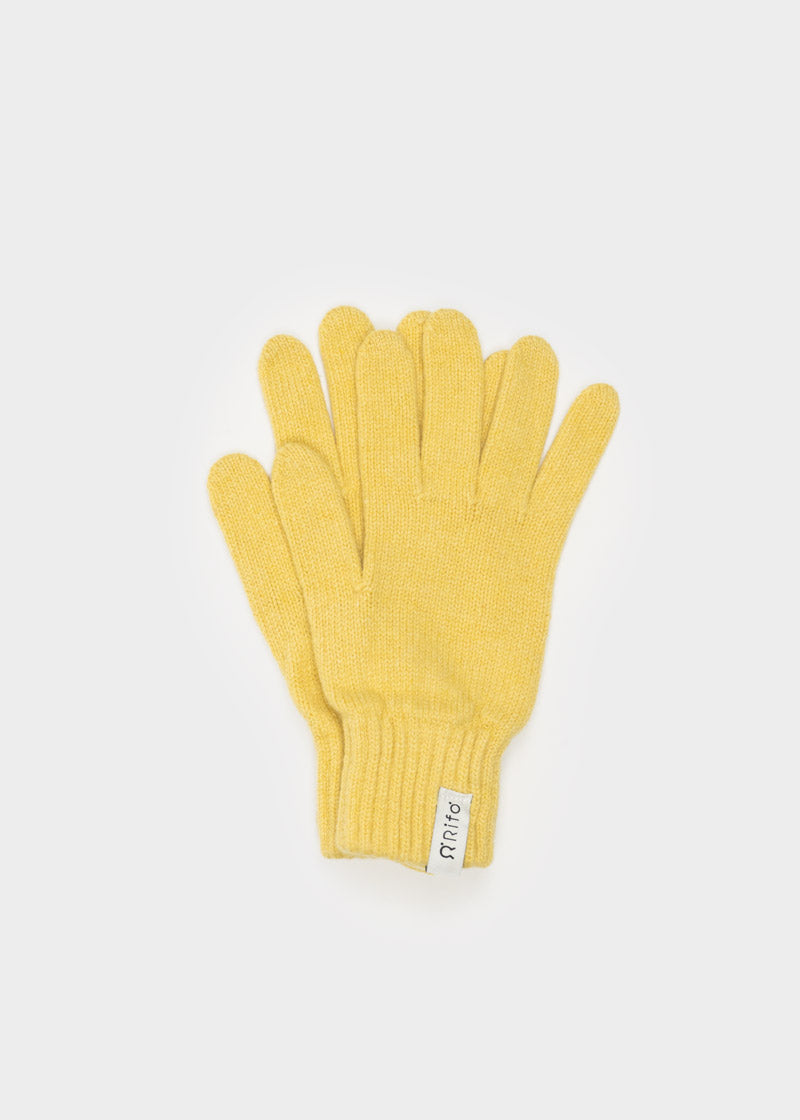 Giallo Cedro | Guanti donna cashmere rigenerato