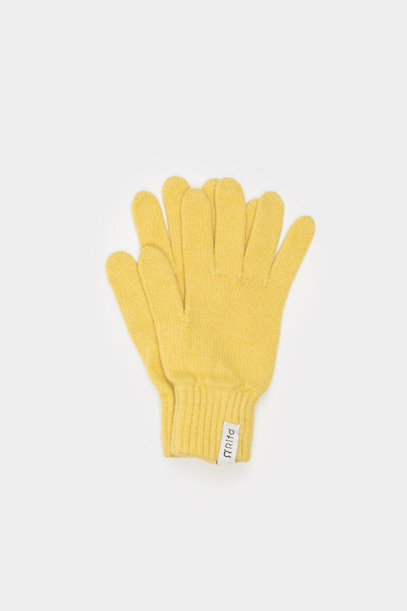 Giallo Cedro | Guanti donna cashmere rigenerato