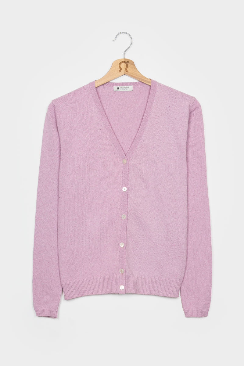 Rosa Magnolia | Cardigan Donna Cotone Rigenerato Lucia