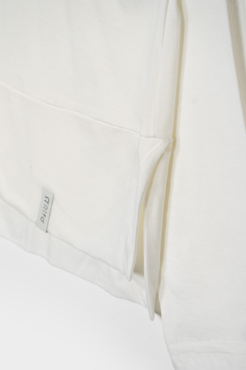 Bianco Latte | Maglia Donna Cotone Rigenerato Zoe