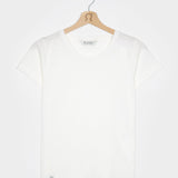 Bianco Latte | tshirt donna cotone organico e cotone rigenerato