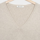 Beige Avena | Maglia Donna Cotone Rigenerato Arianna