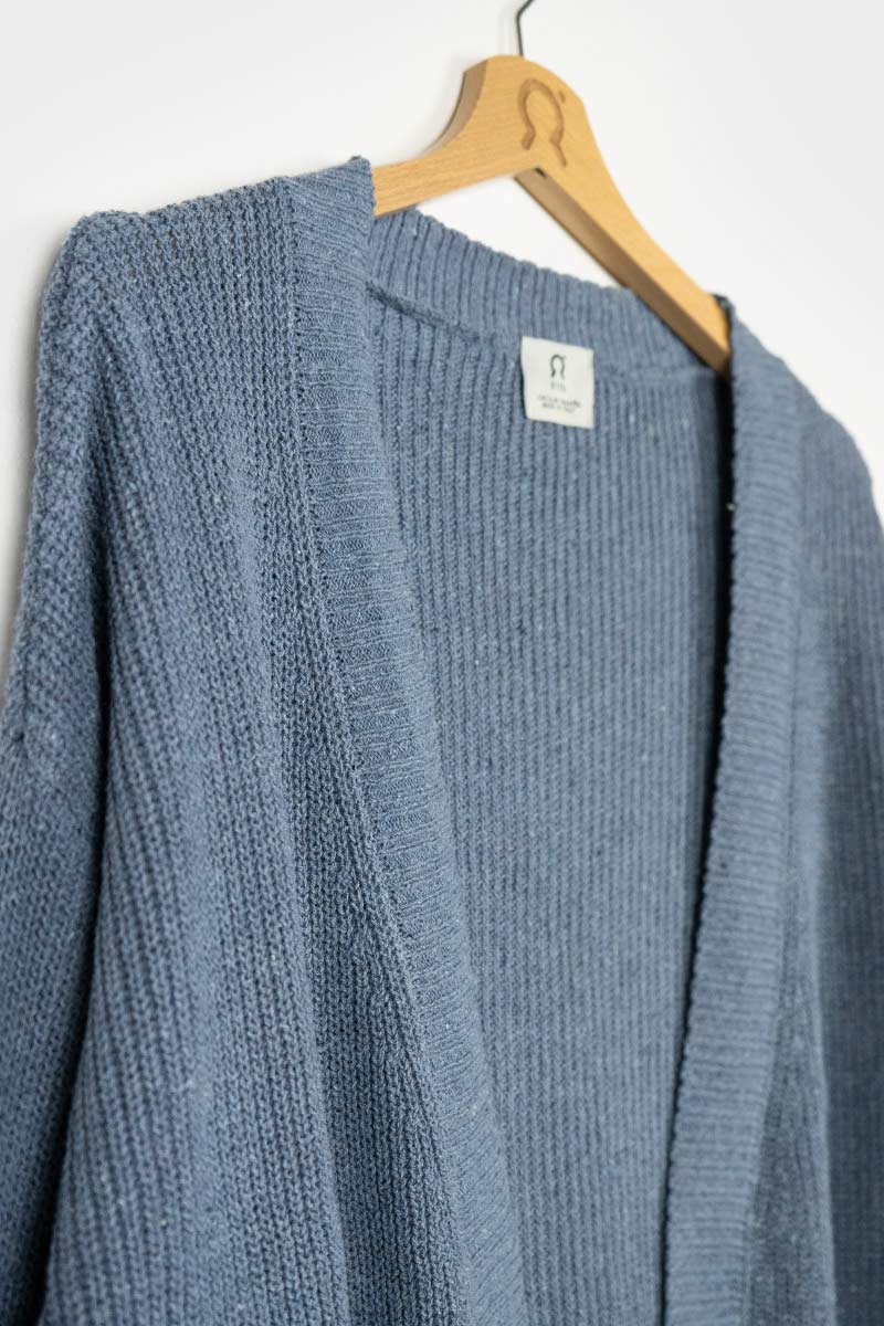 Blu Atlantico | Cardigan Cotone Donna Jeans Rigenerato