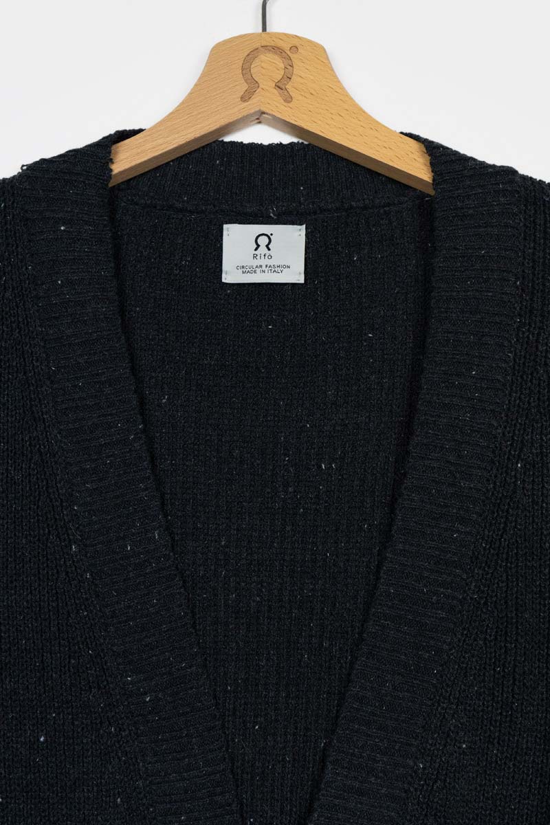 Mar Nero | Cardigan Cotone Donna Jeans Rigenerato