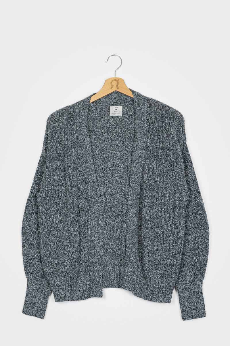 Cropped Cardigan Brandy Melville Graue Strickjacke Solid V-neck