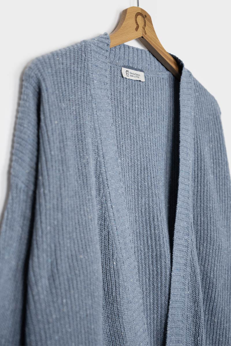 Blu Atlantico | Cardigan Cotone Donna Jeans Rigenerato