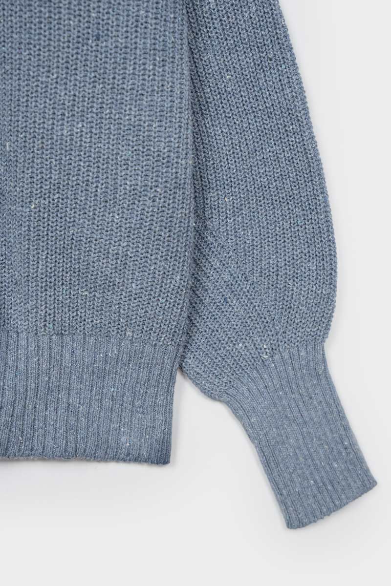 Blu Atlantico | Cardigan Cotone Donna Jeans Rigenerato