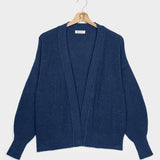 Blu Baltico | Cardigan Cotone Donna Jeans Rigenerato