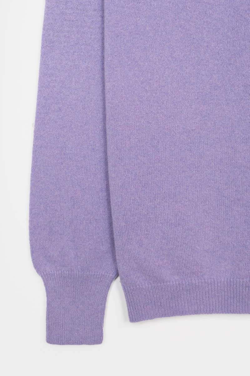 Viola Glicine | Cardigan Donna Light Cashmere Rigenerato Letizia