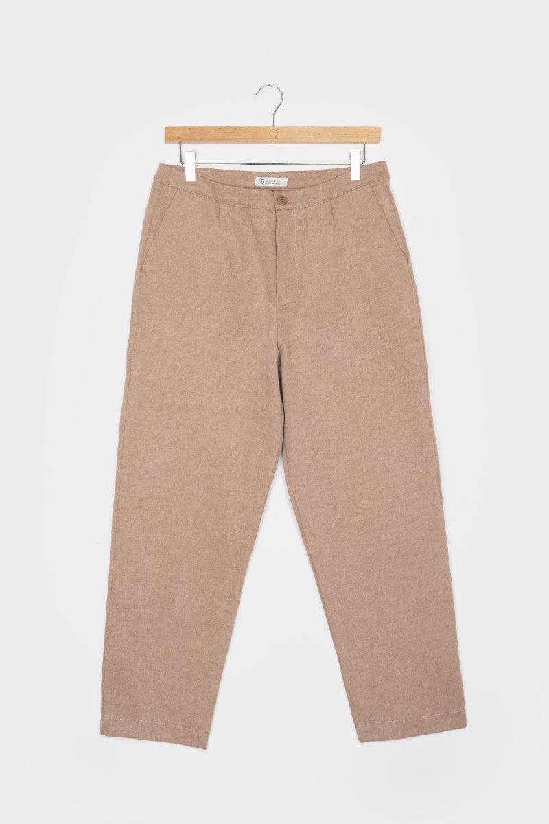 Beige Mandorla | Pantalone Donna Cotone Rigenerato Novilia