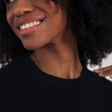 Nero Ardesia | Maglia tuta cashmere rigenerato