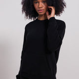 Nero Ardesia | Maglia tuta cashmere rigenerato