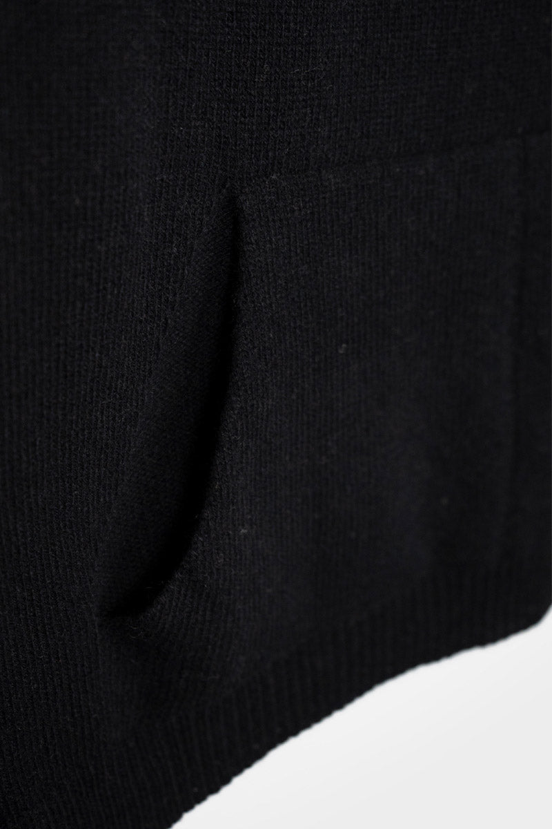 Nero Ardesia | Maglia tuta cashmere rigenerato
