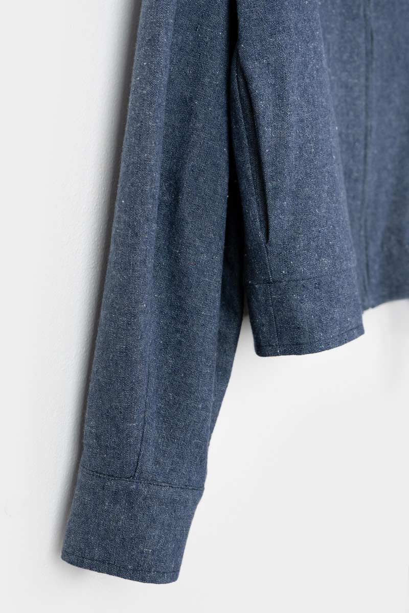 Denim | Giacchina zip jeans rigenerato