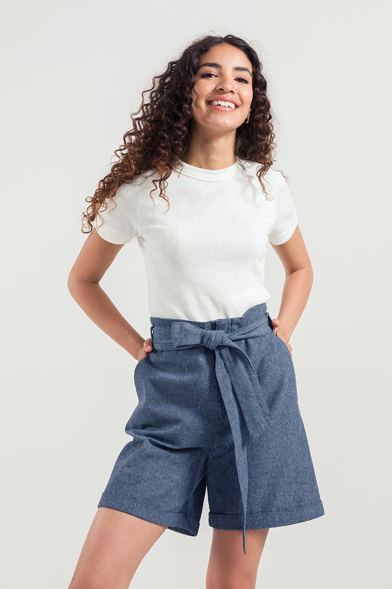 Rifò BERTA Shorts Donna Jeans Rigenerato