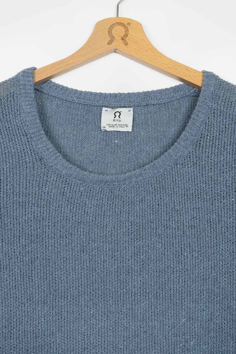 Recycled Cotton Jeans Sweater Women Grazia
