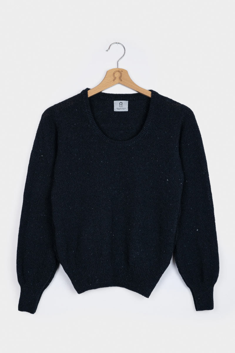 Recycled Cotton Jeans Sweater Women Grazia