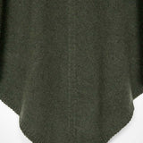 Verde Foresta | Poncho cashmere rigenerato collo alto