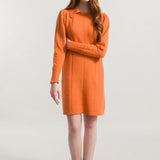 Arancio Becco d'Oca | Abito Cashmere Rigenerato Lisa