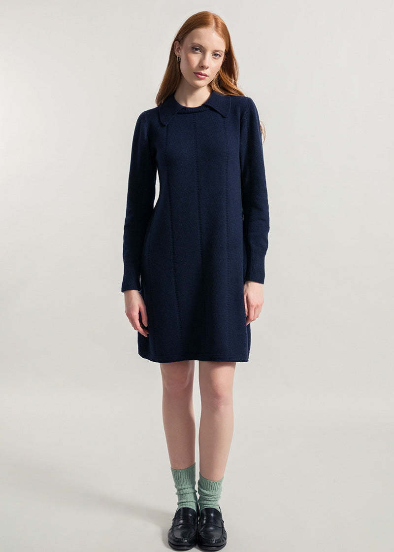 Blu Mora | Abito Cashmere Rigenerato Lisa