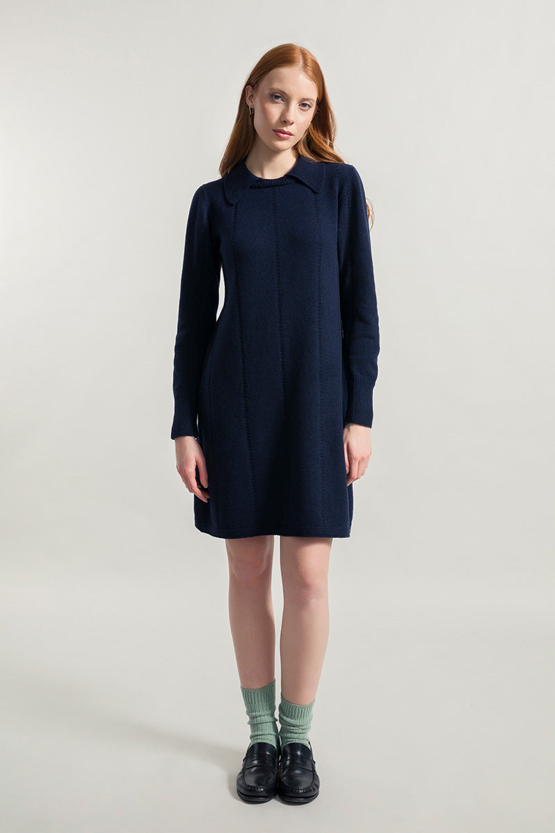 Blu Mora | Abito Cashmere Rigenerato Lisa