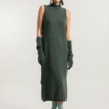 Verde Foresta | Abito Cashmere Rigenerato Michela