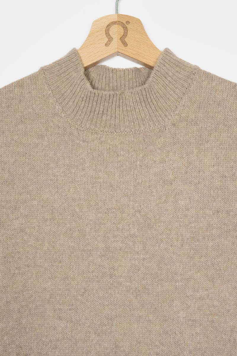 Beige Sabbia | Abito Cashmere Rigenerato Michela