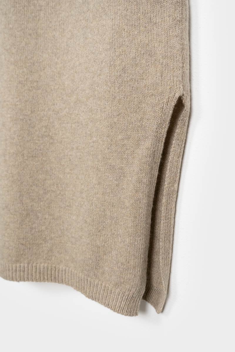 Beige Sabbia | Abito Cashmere Rigenerato Michela