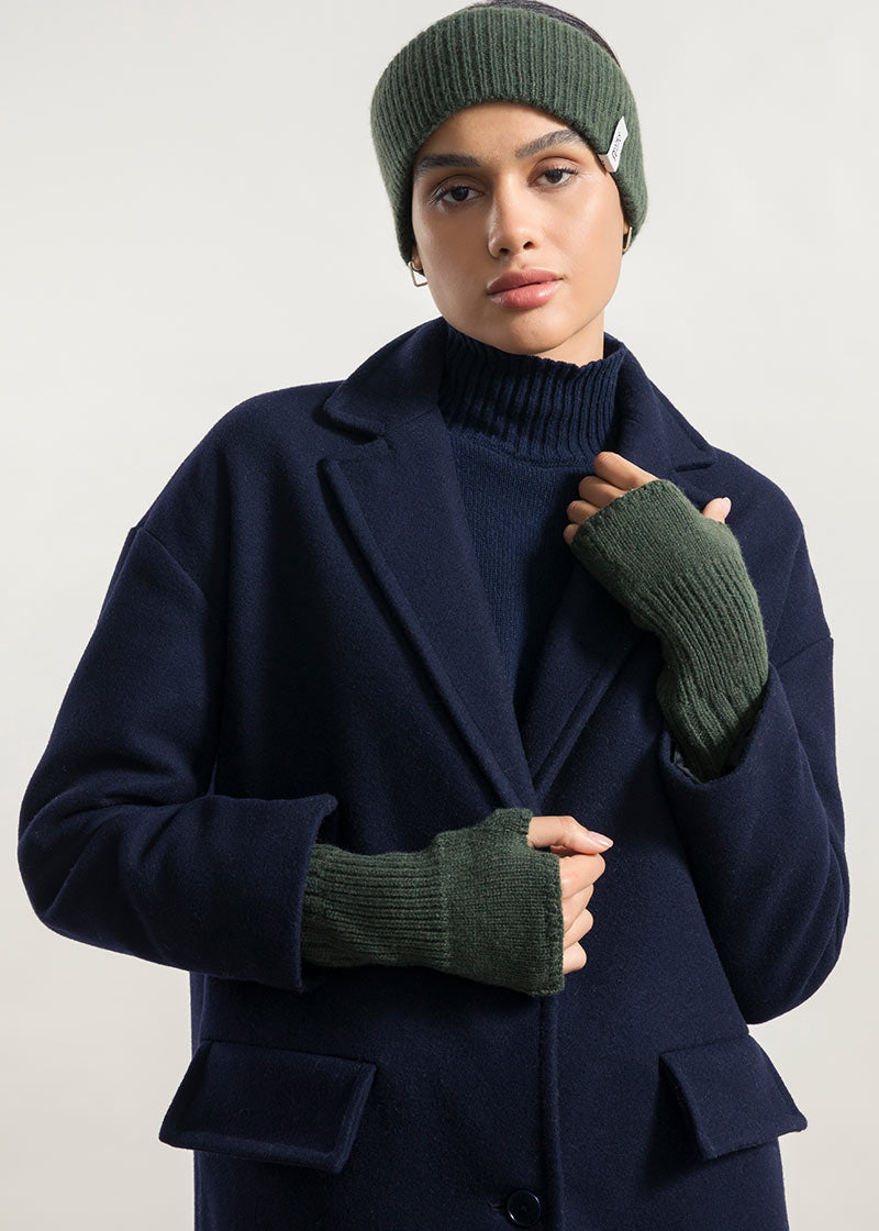 Verde Foresta | Manicotti Cashmere Rigenerato Tamara