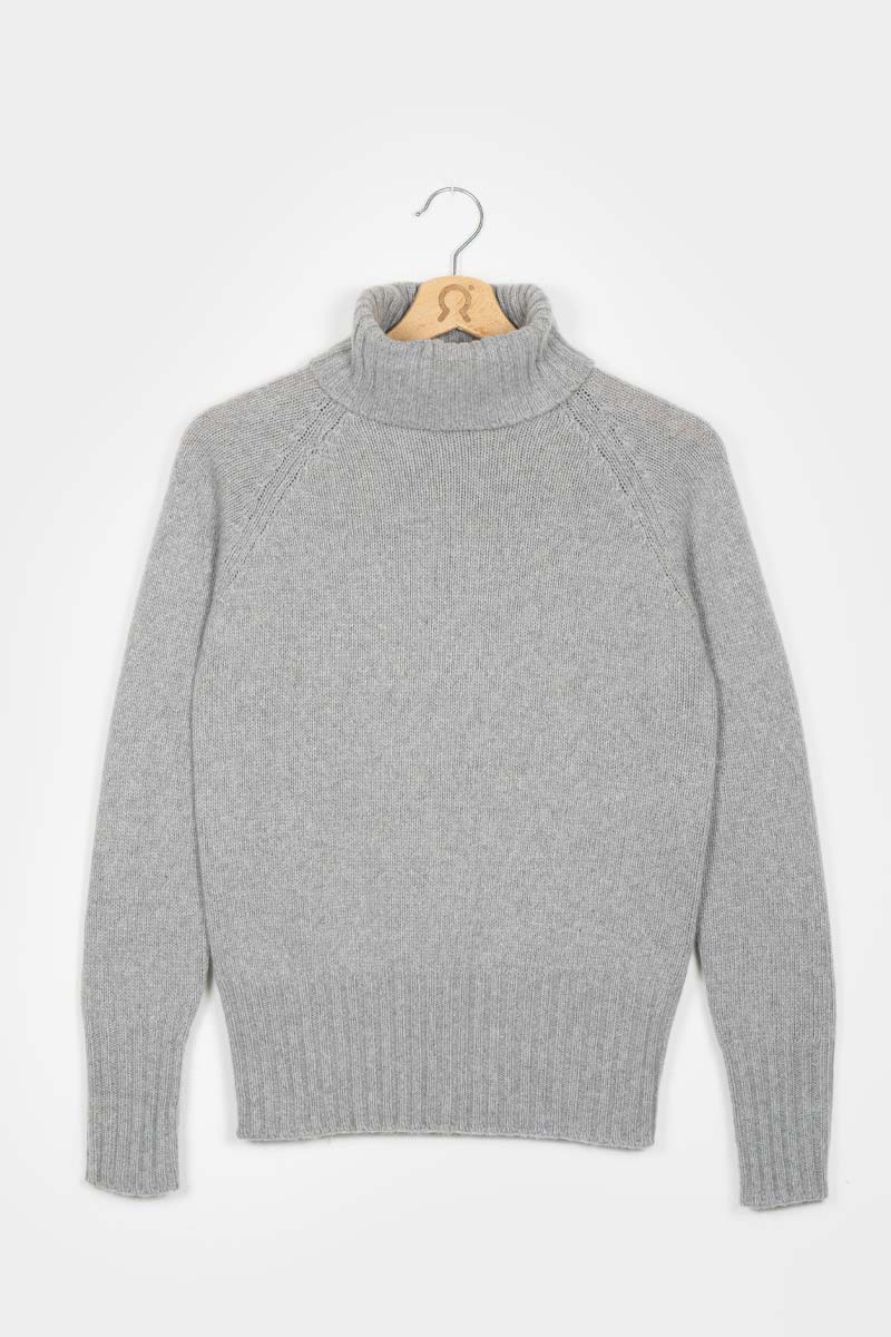 Grigio Calce | Maglia Donna Cashmere Rigenerato Susanna