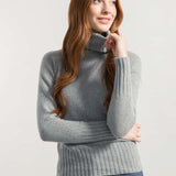 Grigio Calce | Maglia Donna Cashmere Rigenerato Susanna