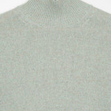 Mouline Verde Licheni | Maglia collo alto cashmere rigenerato