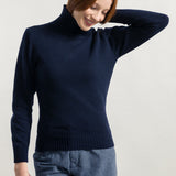 Blu Mora | Maglia collo alto cashmere rigenerato