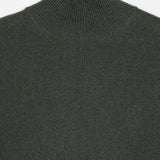 Verde Foresta | Maglia collo alto cashmere rigenerato