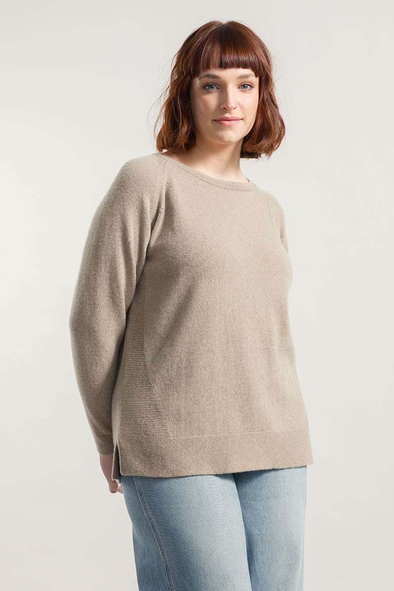 Beige Sabbia | Maglia Donna Cashmere Rigenerato Era